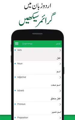 English Grammar in Urdu android App screenshot 0